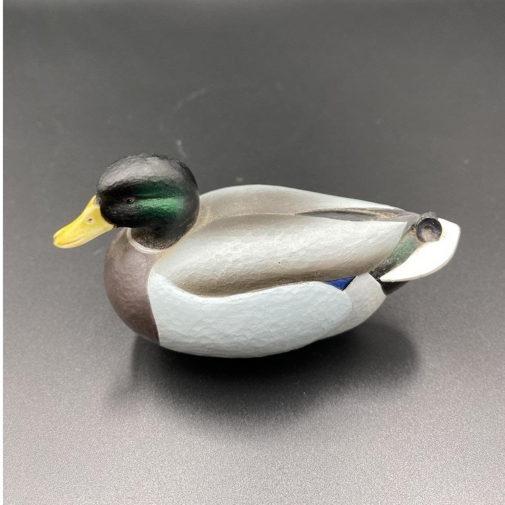 Jett Brunet Ducks Unlimited Miniature Hand Painted Mallard Duck Year 2000